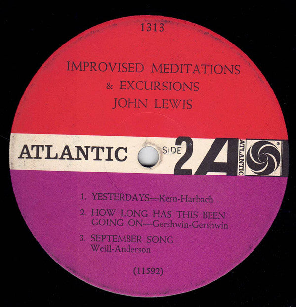 John Lewis (2) - Improvised Meditations & Excursions (Vinyl, LP, Album, Repress, Mono) Near Mint (NM or M-) / Very Good Plus (VG+)