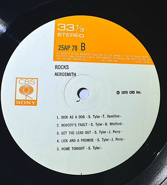 Aerosmith - "Rocks" (Vinyl, LP, Album)