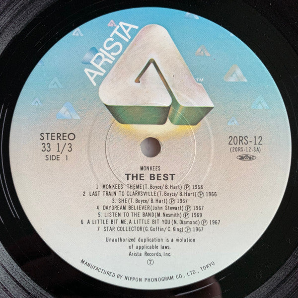 The Monkees - The Best (Vinyl, LP, Compilation, Repress) Very Good Plus (VG+) / Good Plus (G+)