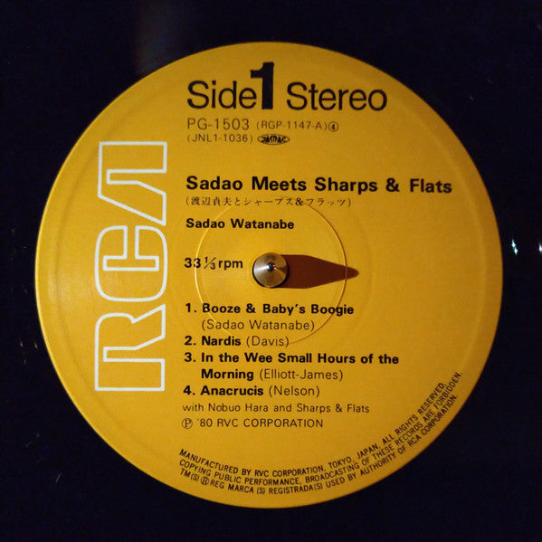 Sadao Watanabe - Sadao Meets Sharps & Flats (Vinyl, LP, Album, Reissue) Very Good Plus (VG+) / Very Good Plus (VG+)