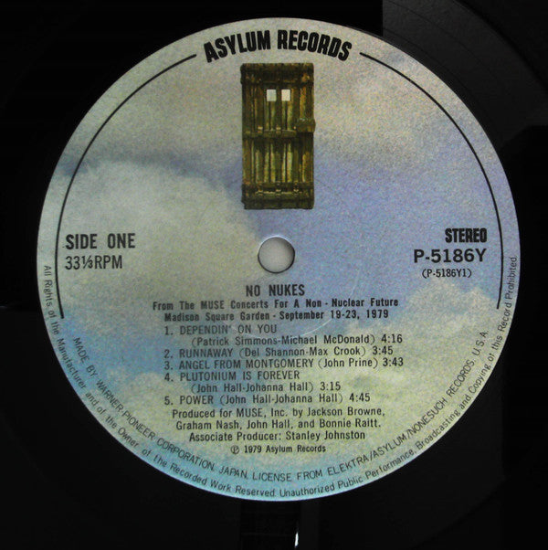 Various - No Nukes - From The Muse Concerts For A Non-Nuclear Future - Madison Square Garden - September 19-23, 1979 (3xVinyl, LP, Album) Very Good (VG) / Very Good (VG)