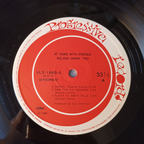 Roland Hanna Trio - At Home With Friends (Vinyl, LP, Album, Reissue...