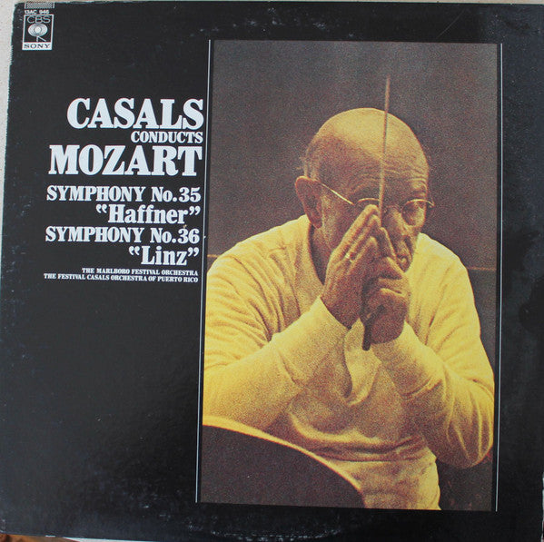 Wolfgang Amadeus Mozart - Casals Conducts Mozart: Symphony No. 35 "Haffner" Symphony No. 36 "Linz" (Vinyl, LP, Compilation, Stereo) Near Mint (NM or M-) / Very Good (VG)