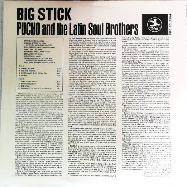 Pucho & His Latin Soul Brothers - Big Stick (Vinyl, LP, Album, Reissue) Near Mint (NM or M-) / Very Good Plus (VG+)