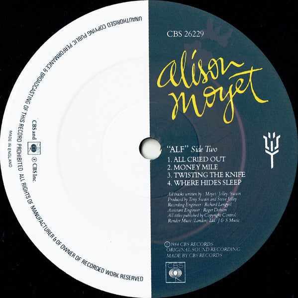 Alison Moyet - Alf (Vinyl, LP, Album, Stereo) Very Good Plus (VG+) / Very Good (VG)