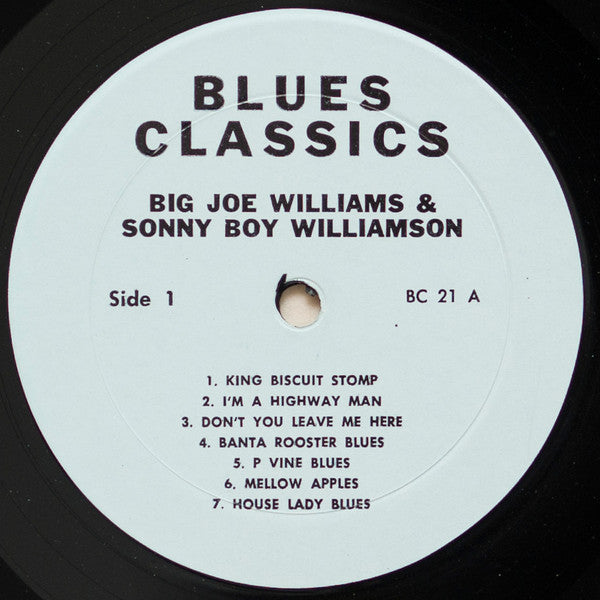 Big Joe Williams - Big Joe Williams And Sonny Boy Williamson (Vinyl, LP, Compilation) Very Good Plus (VG+) / Very Good (VG)