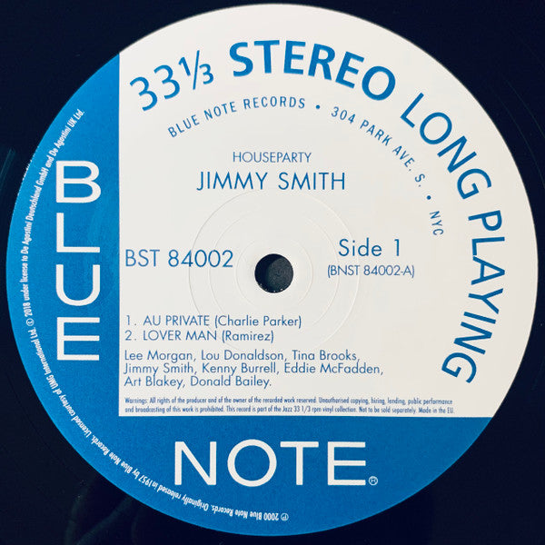Jimmy Smith - House Party (LP, Album, Stereo, Reissue) - Very Good Plus (VG+) / Very Good Plus (VG+)