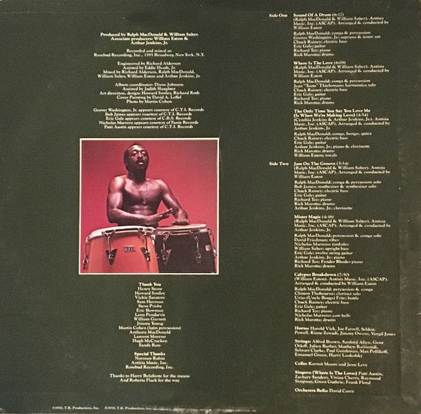 Ralph MacDonald - Sound Of A Drum (Vinyl, LP, Album, Reissue) Very Good (VG) / Good Plus (G+)