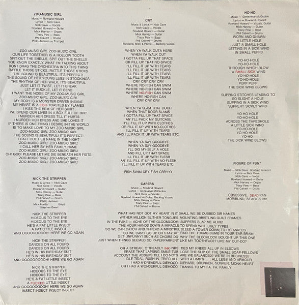The Birthday Party - Prayers On Fire (Vinyl, LP, Album, Repress) Very Good Plus (VG+) / Very Good (VG)