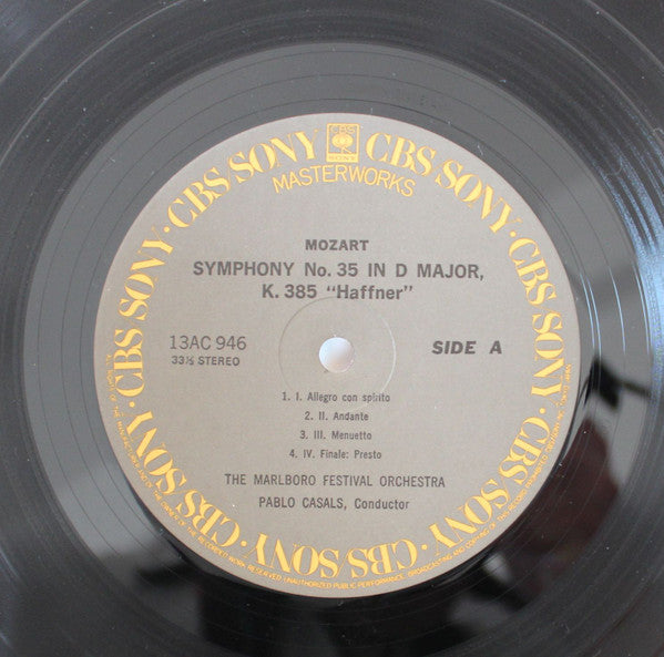 Wolfgang Amadeus Mozart - Casals Conducts Mozart: Symphony No. 35 "Haffner" Symphony No. 36 "Linz" (Vinyl, LP, Compilation, Stereo) Near Mint (NM or M-) / Very Good (VG)
