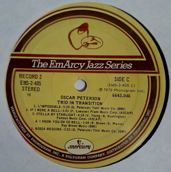 Oscar Peterson - Trio In Transition (2xVinyl, LP, Compilation, Remastered) Very Good Plus (VG+) / Good Plus (G+)