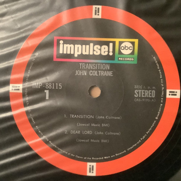 John Coltrane - Transition = トランジション (Vinyl, LP, Album, Reissue, St...