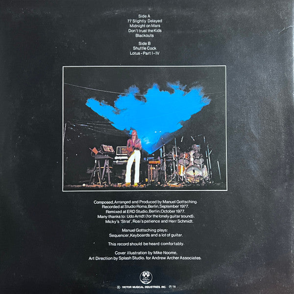 Ashra - Blackouts (Vinyl, LP, Album, Promo) Very Good (VG) / Very Good (VG)