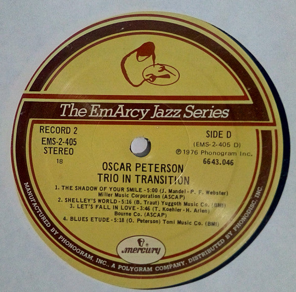 Oscar Peterson - Trio In Transition (2xVinyl, LP, Compilation, Remastered) Very Good Plus (VG+) / Good Plus (G+)