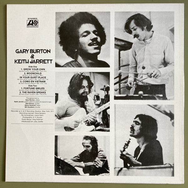 Gary Burton - Gary Burton & Keith Jarrett (Vinyl, LP, Album) Very Good Plus (VG+) / Very Good (VG)