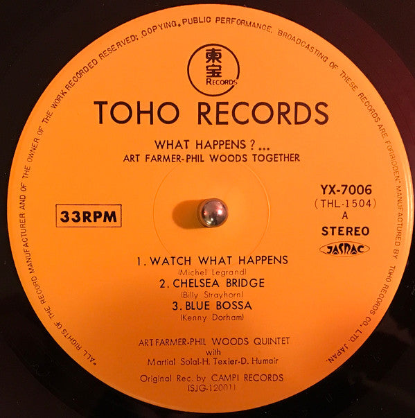 Art Farmer - What Happens ?... (Vinyl, LP, Album, Stereo) Very Good Plus (VG+) / Very Good Plus (VG+)