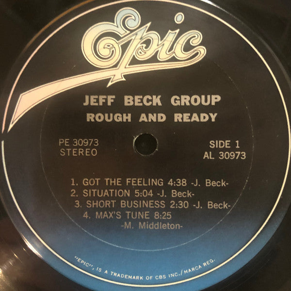 Jeff Beck Group - Rough And Ready (Vinyl, LP, Album, Repress) Very Good (VG) / Very Good Plus (VG+)
