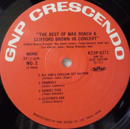 Clifford Brown And Max Roach - The Best Of Max Roach And Clifford B...