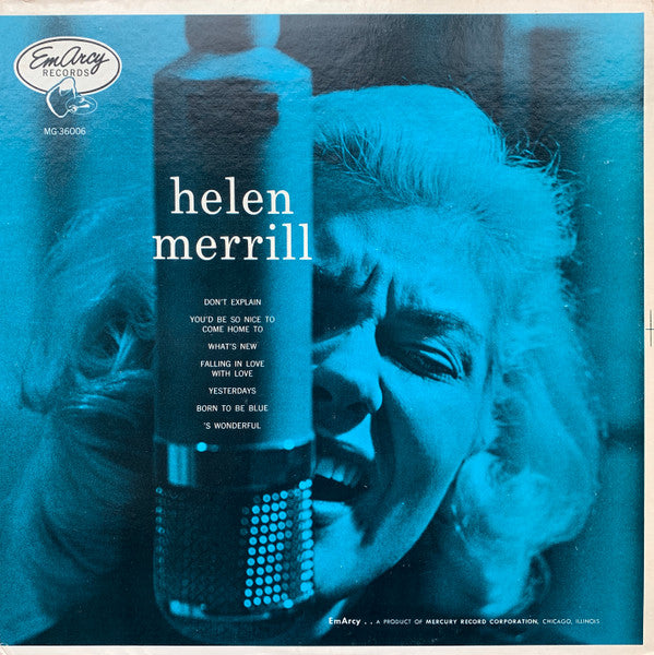 Helen Merrill - Helen Merrill (Vinyl, LP, Album, Mono) Very Good (VG) / Very Good Plus (VG+)