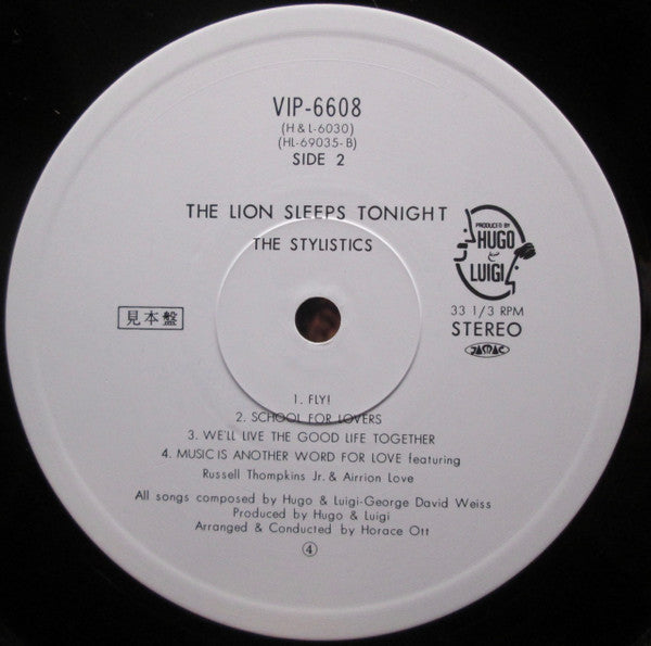 The Stylistics - The Lion Sleeps Tonight (Vinyl, LP, Promo, Stereo) Good Plus (G+) / Good Plus (G+)