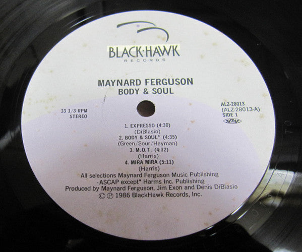 Maynard Ferguson - Body & Soul (Vinyl, LP, Album) Very Good Plus (VG+) / Very Good Plus (VG+)