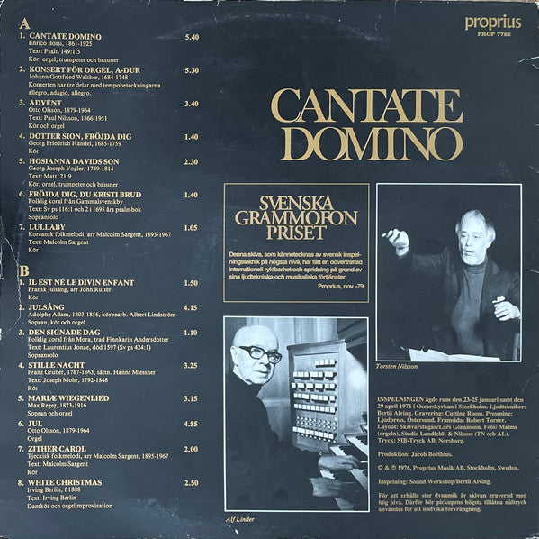 Oscars Motettkör - Cantate Domino (Vinyl, LP, Reissue, Stereo) Very Good Plus (VG+) / Very Good Plus (VG+)