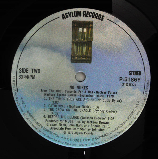 Various - No Nukes - From The Muse Concerts For A Non-Nuclear Future - Madison Square Garden - September 19-23, 1979 (3xVinyl, LP, Album) Very Good (VG) / Very Good (VG)
