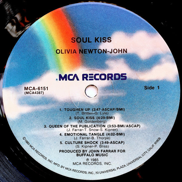 Olivia Newton-John - Soul Kiss (Vinyl, LP, Album) Very Good Plus (VG+) / Very Good Plus (VG+)