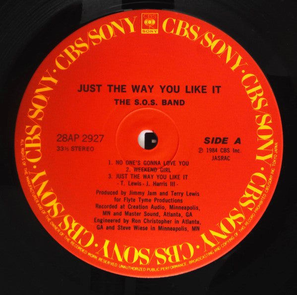 The S.O.S. Band - Just The Way You Like It (Vinyl, LP, Album) Very Good Plus (VG+) / Very Good (VG)