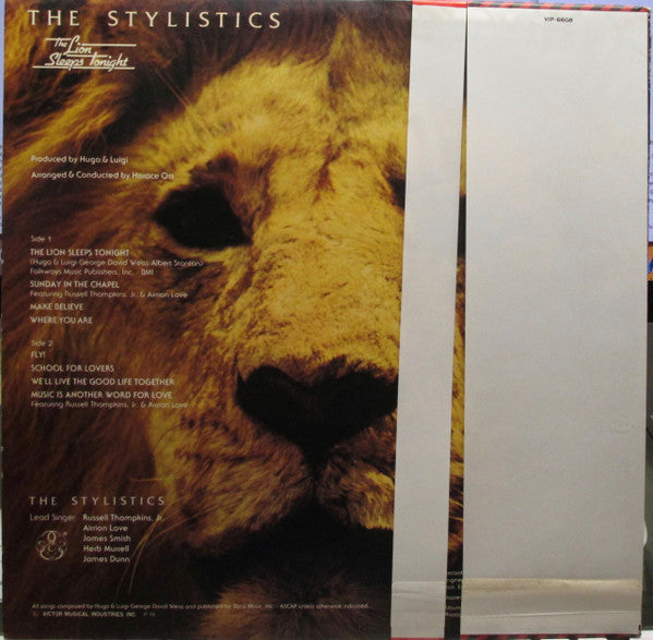 The Stylistics - The Lion Sleeps Tonight (Vinyl, LP, Promo, Stereo) Good Plus (G+) / Good Plus (G+)