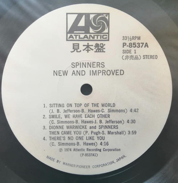Spinners - New And Improved (Vinyl, LP, Album, Promo, Stereo) Very Good Plus (VG+) / Very Good (VG)