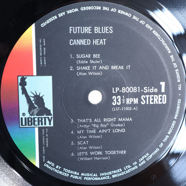 Canned Heat - Future Blues (Vinyl, LP, Album) Very Good Plus (VG+) / Very Good Plus (VG+)