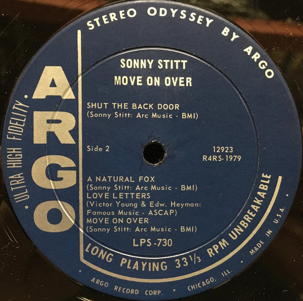 Sonny Stitt - Move On Over (Vinyl, LP, Album, Stereo) Good Plus (G+) / Very Good (VG)