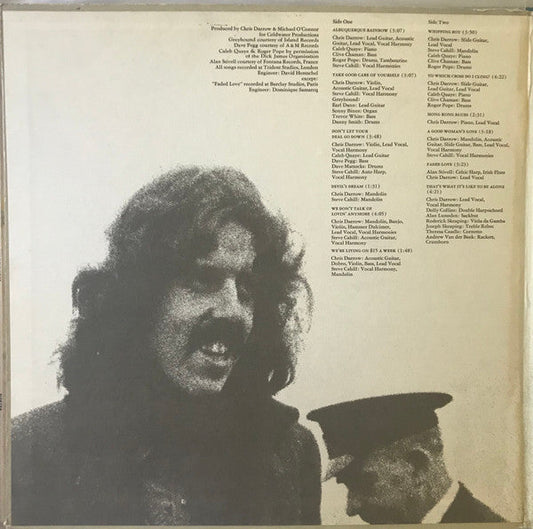 Chris Darrow - Chris Darrow (Vinyl, LP, Album, Stereo) Very Good Plus (VG+) / Very Good (VG)