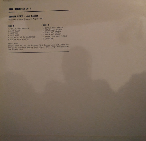 George Lewis (2) - Jam Session (Vinyl, LP, Album) Near Mint (NM or M-) / Very Good (VG)