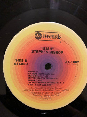Stephen Bishop - Bish (Vinyl, LP, Album) Very Good Plus (VG+) / Very Good Plus (VG+)