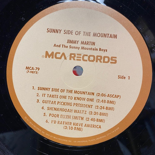 Jimmy Martin - Sunny Side Of The Mountain (Vinyl, LP, Album, Reissue) Very Good Plus (VG+) / Very Good (VG)