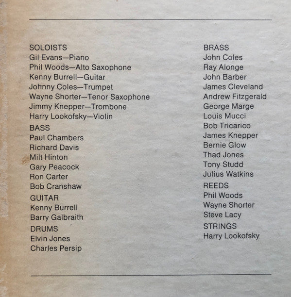 Gil Evans And His Orchestra - Previously Unreleased Recordings (Vinyl, LP, Album, Stereo) Good Plus (G+) / Very Good (VG)