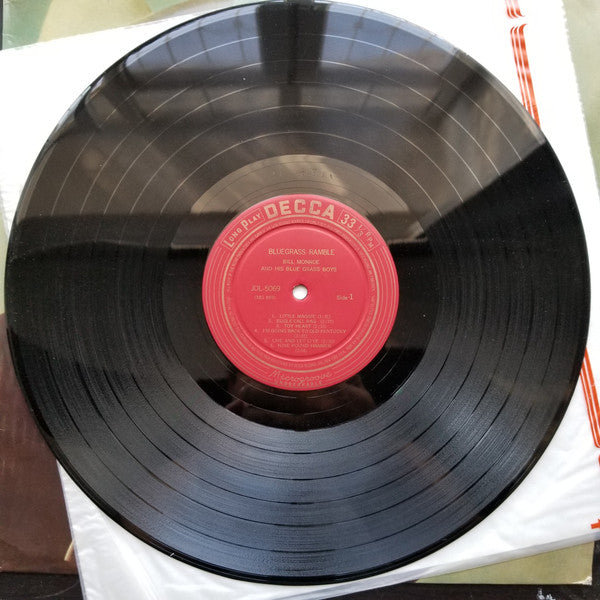 Bill Monroe & His Blue Grass Boys - Bluegrass Ramble (Vinyl, LP, Album, Mono) Good Plus (G+) / Good Plus (G+)