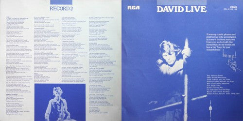 David Bowie - David Live (2xVinyl, LP, Album) Very Good (VG) / Very Good (VG)