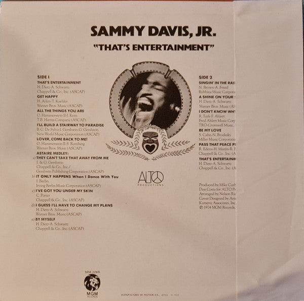 Sammy Davis Jr. - That's Entertainment (Vinyl, LP, Album, Promo) Near Mint (NM or M-) / Very Good Plus (VG+)