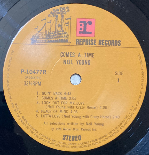 Neil Young - Comes A Time (Vinyl, LP, Album) Very Good Plus (VG+) / Very Good (VG)