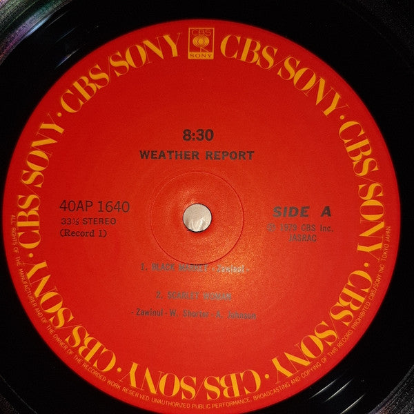 Weather Report - 8:30 (2xVinyl, LP, Album, Reissue) Very Good Plus (VG+) / Very Good (VG)