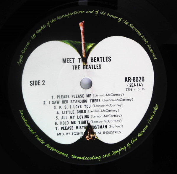 The Beatles - Meet The Beatles! (Vinyl, LP, Album, Reissue) Very Good Plus (VG+) / Very Good (VG)