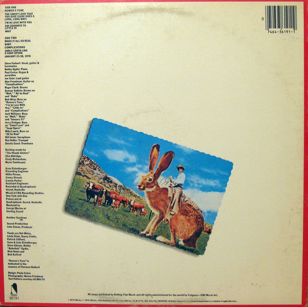Steve Forbert - Jackrabbit Slim (Vinyl, LP, Album) Very Good Plus (VG+) / Very Good (VG)
