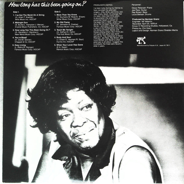 Sarah Vaughan - How Long Has This Been Going On? (Vinyl, LP, Album)