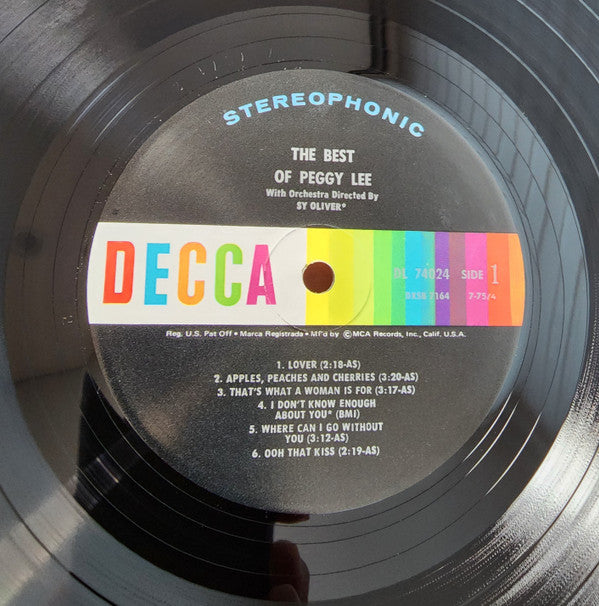 Peggy Lee - The Best Of Peggy Lee (2xVinyl, LP, Compilation, Reissue, Stereo) Very Good Plus (VG+) / Good Plus (G+)