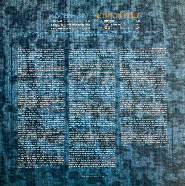 Wynton Kelly - Modern Art (Vinyl, LP, Album, Reissue, Stereo)