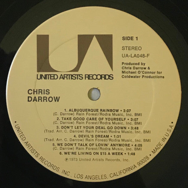 Chris Darrow - Chris Darrow (Vinyl, LP, Album, Stereo) Very Good Plus (VG+) / Very Good (VG)