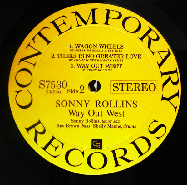 Sonny Rollins - Way Out West (Vinyl, LP, Album, Reissue, Repress, S...